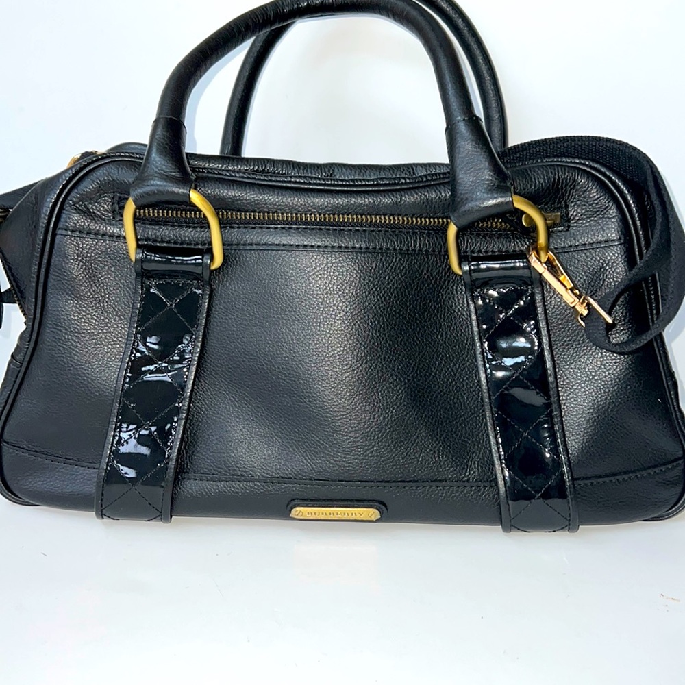 Burberry Leather black bag